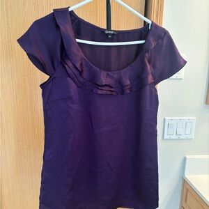 George Purple Sleeveless Blouse - Size Small